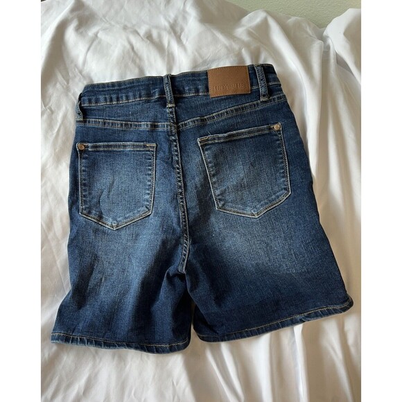 Judy Blue Jean Shorts Womens Blue Stretchy Denim Bermuda large - Picture 3 of 5